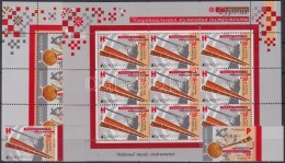 ** 2014 Europa CEPT Hangszerek ívszéli Sor + Kisívpár Mi 1001-1002 - Sonstige & Ohne Zuordnung