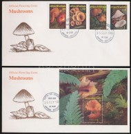 1986 Gomba Sor Mi 973-976 + Blokk Mi 116 2 Db FDC-n - Andere & Zonder Classificatie