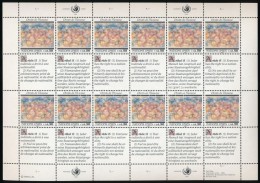 ** 1991 Emberi Jogok Nyilatkozata Kisív Sor Mi 208-209 - Other & Unclassified