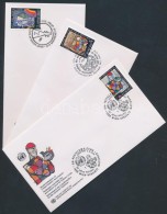 1996 50 éves A WFUNA Sorozat 3 Klf FDC - Other & Unclassified