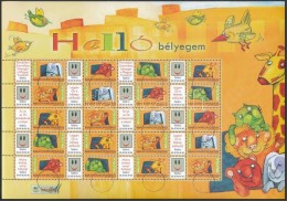 2008 Helló Bélyegem Hajtatlan MINTA Teljes ív (7.000) - Autres & Non Classés