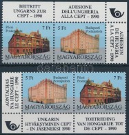 ** 1991 Magyarország Csatlakozása A CEPT-hez 2 Db ívsarki Pár (4.800) - Andere & Zonder Classificatie