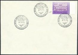 1987 Kastélyok 100Ft Elfogazott Bélyeg FDC-n - Autres & Non Classés