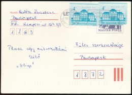 1986 Kastélyok 2 Db Elfogazott 4Ft Futott Levélen - Andere & Zonder Classificatie