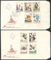 1965 Mese (III) Vágott Sor 2 FDC-n (4.000) - Autres & Non Classés