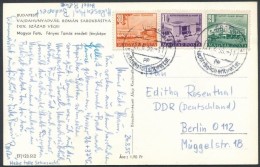 1955 Képeslap Berlinbe Utólagosan Német BélyegzÅ‘vel érvényesített... - Autres & Non Classés