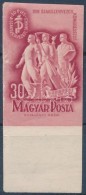 ** 1948 Szakszervezet (II.) ívszéli Vágott Bélyeg (5.000) / Mi 1035 Imperforate Margin... - Autres & Non Classés