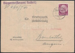 1940 SzombathelyrÅ‘l Rechnitzbe Küldött Küldemény Kézbesítési... - Autres & Non Classés