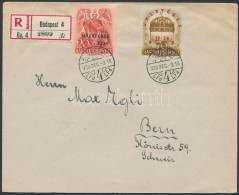1938 Hazatérés Sor Ajánlott Levélen - Autres & Non Classés
