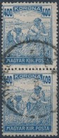 O 1924 Arató 400K FüggÅ‘leges Pár Alsó Bélyeg Jobb Oldalú... - Andere & Zonder Classificatie