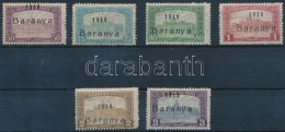 * Baranya I. 1919 6 Klf Parlament érték Antikva Számokkal  (15.200) / Mi 27-32 With Antiqua... - Andere & Zonder Classificatie