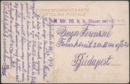 1918 Tábori Posta Képeslap 'M. Kir. 70. H, H, LÅ‘szer Rakodó Század' - Autres & Non Classés