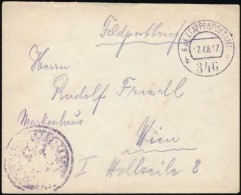 1917 Tábori Posta Levél 'EP 346 B' - Autres & Non Classés
