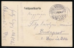 1917 Tábori Posta LevelezÅ‘lap / Field Postcard 'M.kir. 7. Honvéd Tábori ágyus Ezred' +... - Andere & Zonder Classificatie