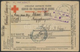 1917 Vöröskeresztes LevelezÅ‘lap Hadifogolynak Magyarországról Irbit-be... - Otros & Sin Clasificación