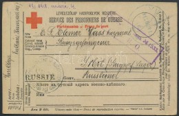 1917 Vöröskeresztes LevelezÅ‘lap Hadifogolynak Magyarországról Irbit-be... - Other & Unclassified