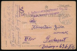 1916 Tábori Posta LevelezÅ‘lap 'K.u.k. Infanterieregiment No.32.' + 'TP 58' - Andere & Zonder Classificatie