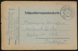 1916 Tábori Posta LevelezÅ‘lap 'FP 313' - Andere & Zonder Classificatie