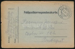 1916 Tábori Posta LevelezÅ‘lap 'FP 313' - Other & Unclassified