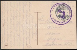 1916 Tábori Posta Képeslap 'K.u.k. PIONIERBATAILLON No.4. / 3. KOMPAGNIE' + 'TP 109' - Andere & Zonder Classificatie
