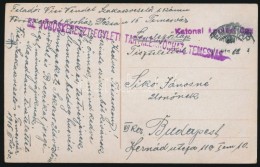 1915 Tábori Posta Képeslap 'SZ VÖRÖSKERESZT EGYLETI TARTALÉKKÓRHÁZ... - Andere & Zonder Classificatie