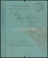 1890 3kr Díjjegyes Zárt LevelezÅ‘lap (100.000) / 3kr PS-cover Card (javított / Repaired) - Andere & Zonder Classificatie