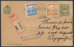 1918 8f Díjjegyes Ajánlott Díjkiegészített LevelezÅ‘lap Katonai... - Autres & Non Classés