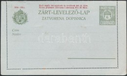 1914-1915 Használatlan 6f Hadisegély Díjjegyes Zárt LevelezÅ‘lap, Magyar és... - Autres & Non Classés