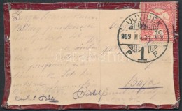 1909 Törley PezsgÅ‘ Kupakfóliából Készített Levélke 10f Turul... - Sonstige & Ohne Zuordnung