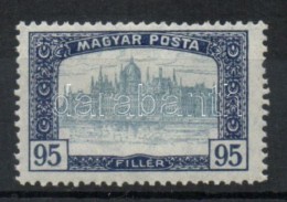 ** 1919 Magyar Posta 95f ErÅ‘sen Felfelé Tolódott Középrésszel - Autres & Non Classés