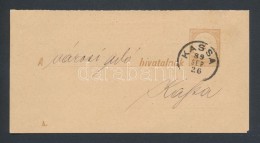 1884 2+2kr Adóintés (A Minta) Vétbizonyítvány 'KASSA' - Other & Unclassified