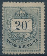 (*) 1874 Színesszámú 20kr 13-as Fogazással (*145.000) (foghibák / Short Perfs) - Other & Unclassified