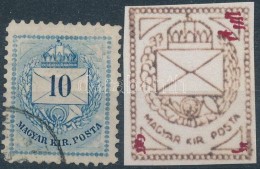 O 1874 10kr 11 1/2 Fogazással, Háromszög Vésetjavítással 3 Helyen - Otros & Sin Clasificación