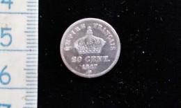 Monnaie 20 Cts 1867 BB Argent, Napoléon III - 20 Centimes