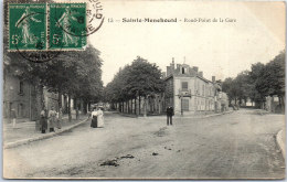 51 SAINTE MENEHOULD - Le Rond Point De La Gare - Sainte-Menehould