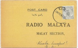 LCTN43B- MALAYSIA CARTE DE RADIOAMATEUR - Malesia (1964-...)