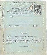 LCTN43B- CHAPLAIN CARTE LETTRE 30c SUR 50c  DATE 128 - Pneumatische Post