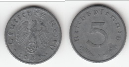 **** ALLEMAGNE - GERMANY - 5 REICHSPFENNIG 1942 A - 3ème REICH - THIRD REICH **** EN ACHAT IMMEDIAT - 5 Reichspfennig