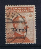 Italy: Leros   Sa  11  Mi Nr 13 VIII   Used Obl. With Watermark - Egeo (Lero)