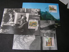 Lichtenstein ,  1996 Kunst Maler 1138-1140  &euro;  5,00    MK 145 - Cartas Máxima