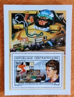 CENTRAFRIQUE Automobiles, Voitures, Cars, Coches, MICHAEL SHUMACHER CHAMPION DU MONDE FORMULE 1 1994 Bloc De Luxe - Cars