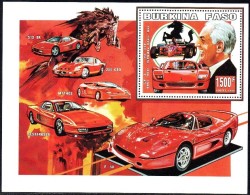 BURKINA FASO Automobiles, Voitures, Cars, Coches, FERRARI, Yvert BF 52 **  MNH - Autos