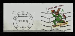 Czech Republic  Tschechische Republik  2015 Gest. Mi 840 Easter, Ostern. Cutting, Auf Briefstück.c.8 - Usati