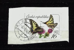 Czech Republic Tschechische Republik 2016 Gest Mi 881 Schmetterlinge, Butterflies. Yellow Swallowtail Papilio C2 - Gebraucht