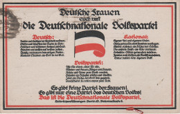 Litho AK Deutsche Frauen Euch Ruft Die Deutschnationale Volkspartei DNVP Partei Weimarer Republik Deutsch National - Partiti Politici & Elezioni