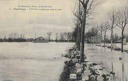 La Crue De La Seine 30 Janvier 1910 - Nanterre, L'Ile Fleurie Disparue Sous Les Flots - Carte L'Abeille Non Circulée - Inundaciones