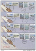 Australian Antarctic Territory 1985 Scenes Part II  Set 4 Base FDCs - FDC