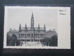 AK Echtfoto 1938 Wien I Rathaus. Am 10. April Dem Führer Dein Ja! 2067 B.K.W. II. - Wien Mitte