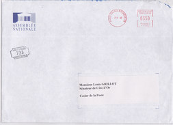 France, ASSEMBLEE NATIONALE,N° 733,1999 ( GOUV 29) - Cartas Civiles En Franquicia