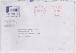 France, ASSEMBLEE NATIONALE,N° 752,1998 ( GOUV 31) - Lettere In Franchigia Civile